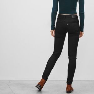 Levi’s 721 High Rise Skinny Jeans Black 4 Short